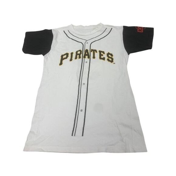 Vintage Reese Pittsburgh Pirates Jersey Print T-shirt - Picture 1 of 8